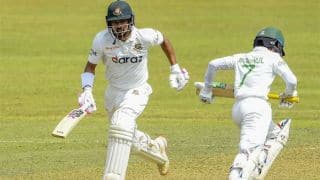 SL vs BAN पहला टेस्ट: नजमुल के नाबाद शतक से बांग्लादेश बड़े स्कोर की ओर